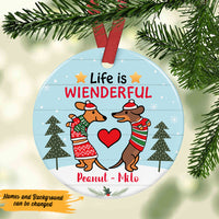 Personalized Dachshund Dog Christmas  Ornament OB64 73O47 thumb 1