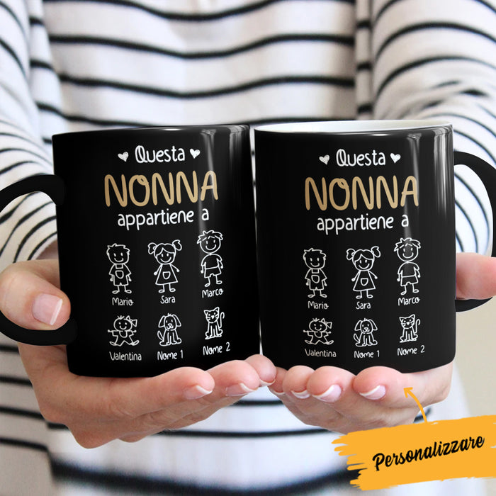 Personalized Nonna Nonno Italian Grandma Grandpa Mug AP914 30O57 1