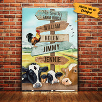 Personalized Family Street Sign Farm Canvas JL281 95O34 thumb 1