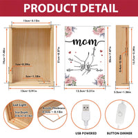 Personalized Gift For Mom Grandma Holding Mom's Hand Picture Frame Light Box 31532 thumb 1