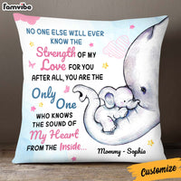 Personalized Gift For Mom Elephant Pillow 22975 thumb 1