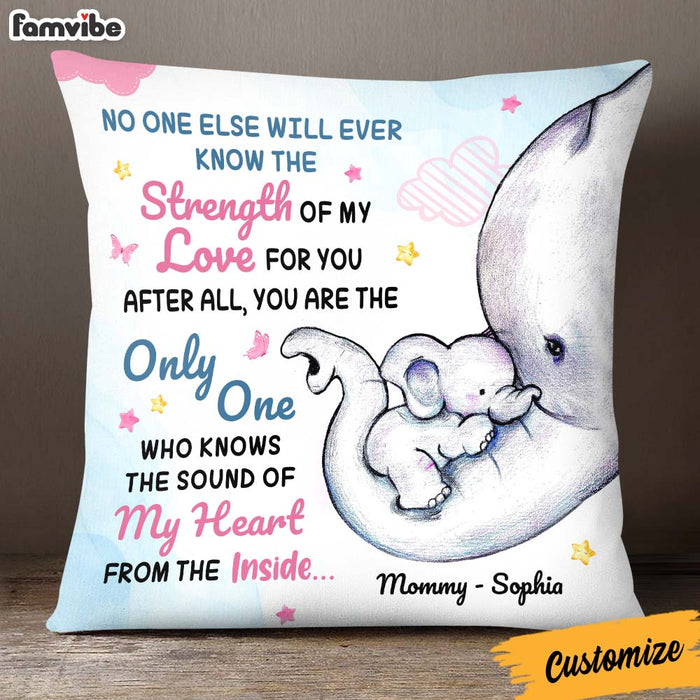 Personalized Gift For Mom Elephant Pillow 22975 1