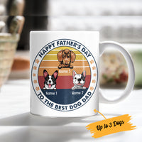Personalized Dog Dad Happy Father's Day Mug AP223 67O34 thumb 1