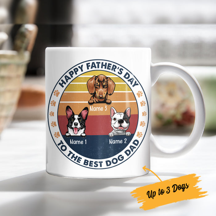 Personalized Dog Dad Happy Father's Day Mug AP223 67O34 1