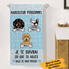 Personalized Harceleur Personnel Chien French Personal Stalker Dog Towel AP91 67O36 1