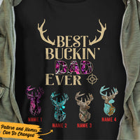 Personalized Hunting Bucking Dad Grandpa Ever T Shirt AP192 65O36 thumb 1