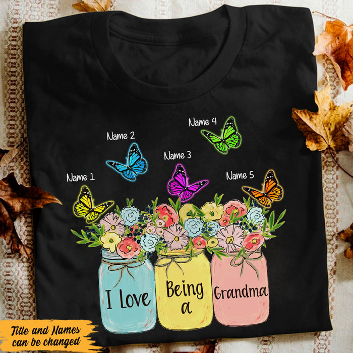 Personalized Love Being Mom Grandma T Shirt MY310 65O47 1