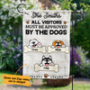 Personalized Visitors Approved By The Dogs Garden Flag JL66 65O57 1