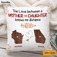 Personalized Long Distance Mother And Daughter Pillow AG87 32O53 thumb 1