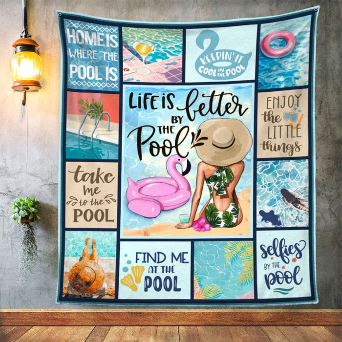 Life Better Pool Fleece Blanket JN261 65O58 1