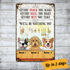 Personalized Kitchen Dog Metal Sign JL124 26O53 1