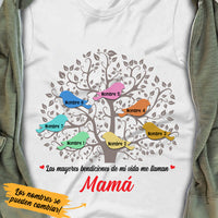 Personalized Spanish Mamá Abuela Family Tree Mom Grandma T Shirt AP132 65O36 thumb 1