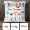 Personalized Mom Grandma So Loved Pillow MY71 30O34 (Insert Included) 1