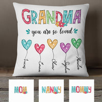 Personalized Mom Grandma So Loved Pillow MY71 30O34 (Insert Included) thumb 1