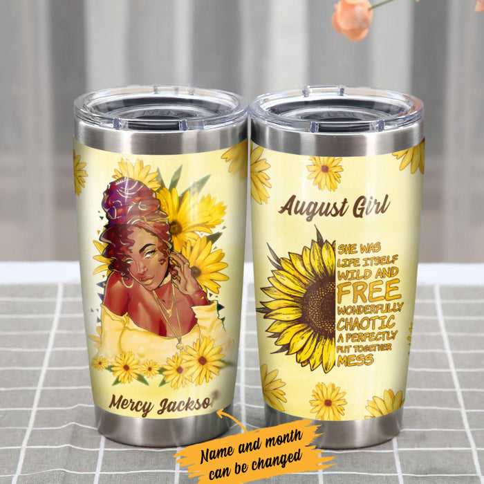 Personalized BWA Sunflower Steel Tumbler JL83 30O34 1