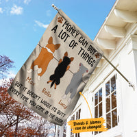 Personalized Dog Wiggle Butt Garden Flag JL71 81O34 thumb 1