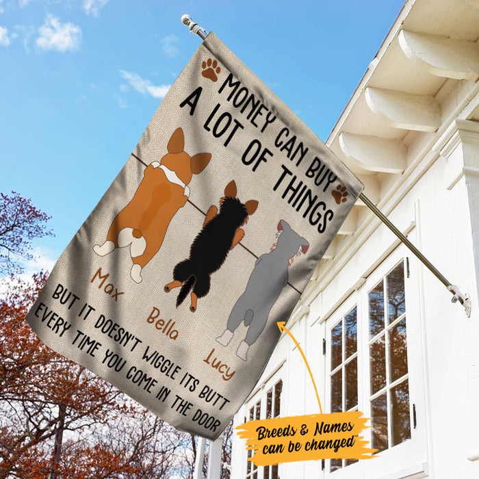 Personalized Dog Wiggle Butt Garden Flag JL71 81O34 1