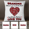 Personalized Grandma Mom Touch This Heart Pillow MR42 30O53 (Insert Included) 1