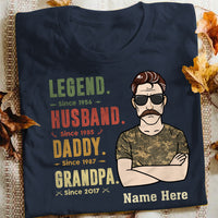 Personalized Hunting Dad Grandpa T Shirt MR222 26O57 thumb 1