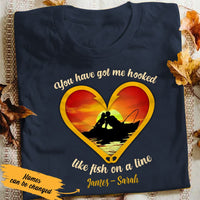 Personalized Husband & Wife Fishing T Shirt JN132 81O36 thumb 1