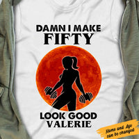 Personalized Gym Woman Age Look Good White T Shirt JL21 81O60 thumb 1