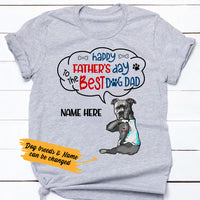 Personalized Dog Dad Happy Father's Day T Shirt AP203 87O36 thumb 1