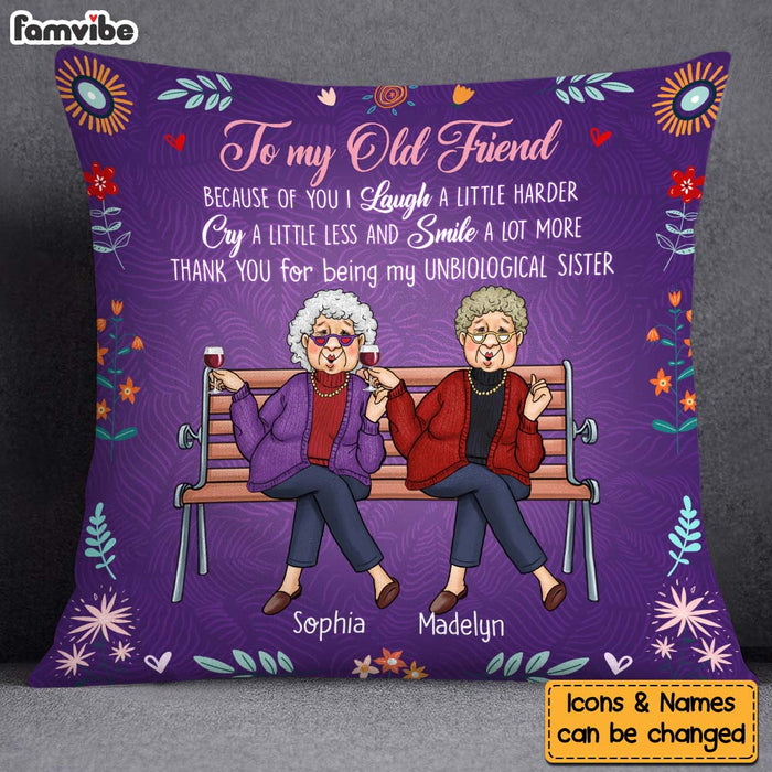 Personalized Gift For Friend Because Of You Pillow 30743 1