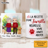 Personalized Gift For Couple French Famille Heureuse - Chiens Mug 30814 thumb 1