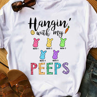 Personalized Hangin' With My Peeps Easter T Shirt FB242 67O53 thumb 1
