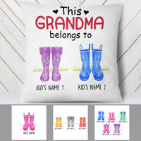 Personalized This Grandma Belongs To Boots  Pillow SB253 65O53 (Insert Included) thumb 1