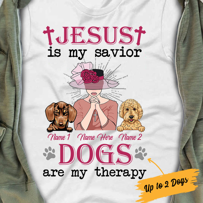 Personalized Dog Mom Jesus Savior T Shirt MR101 81O34 1
