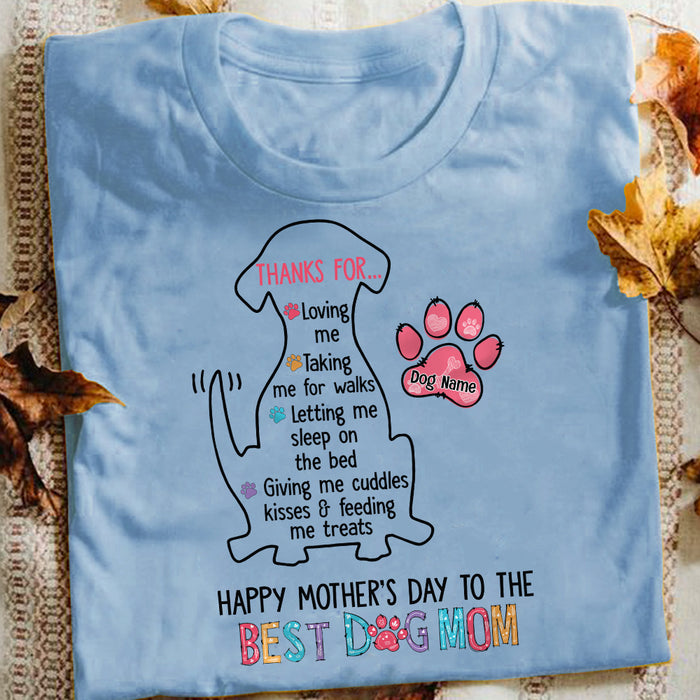 Personalized Dog Mom T Shirt MR301 67O57 1