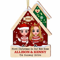 Personalized Family First Couple Christmas New Home Ornament SB284 32O47 thumb 1