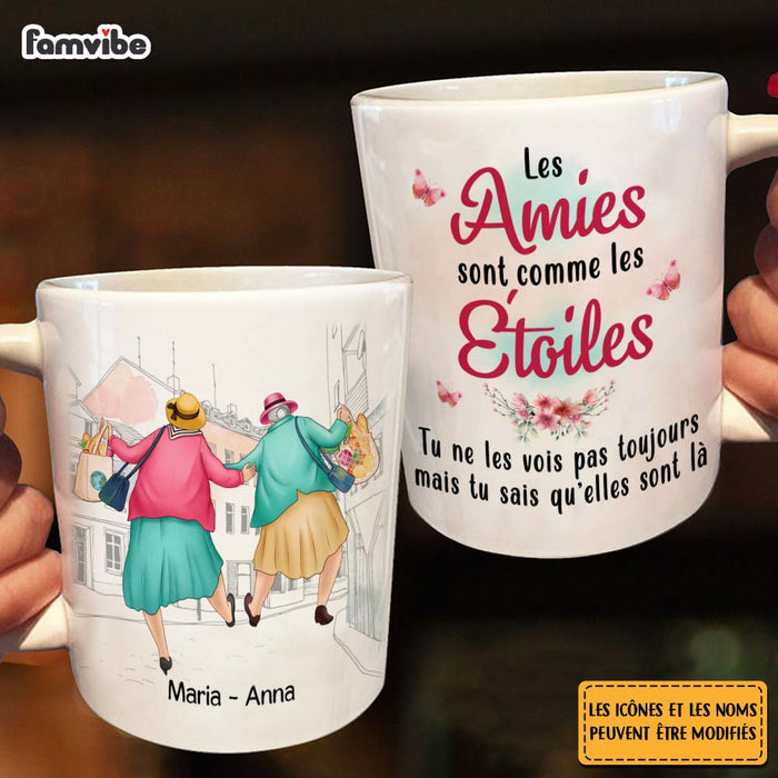 Personalized French Les Amies Sont Comme Les Étoiles Mug 30827 1