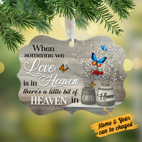 Personalized Butterfly Memorial Mom Dad Benelux Ornament NB131 67O34 thumb 1