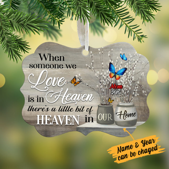 Personalized Butterfly Memorial Mom Dad Benelux Ornament NB131 67O34 1