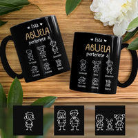Personalized Abuela Abuelo Spanish Grandma Grandpa Belongs Mug AP235 30O57 thumb 1