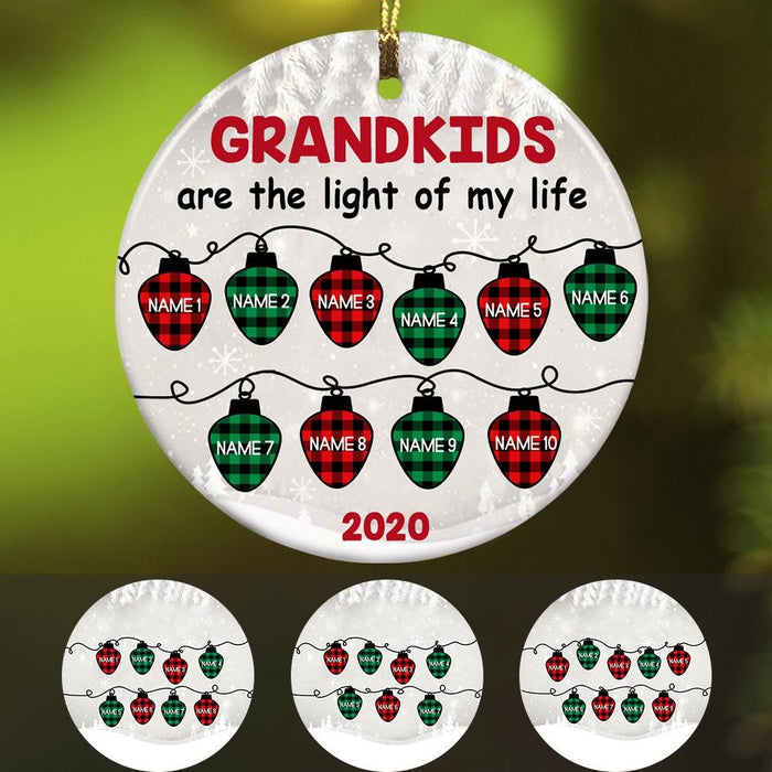 Personalized Grandma Light Of Life Christmas  Ornament OB64 85O47 1