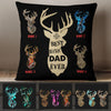Personalized Deer Hunting Buckin Dad Grandpa Pillow MR201 81O60 (Insert Included) 1