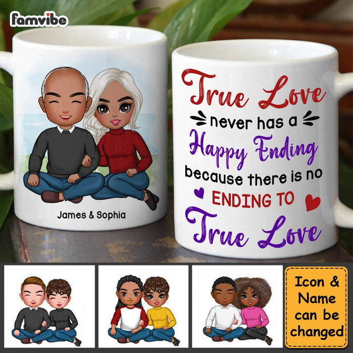 Personalized Couple Gift There Is No Ending To True Love Mug 31239 1