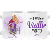 Personalized French Couple Gift Je Veux Vieillir Avec Toi Mug 30946 thumb 1