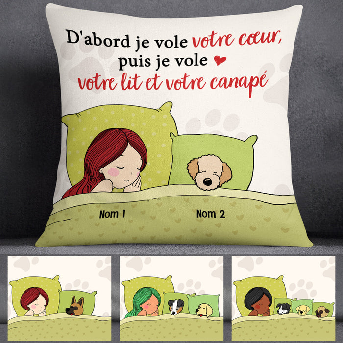 Personalized Dog Steal Bed French Pillow AP92 73O53 (Insert Included) 1