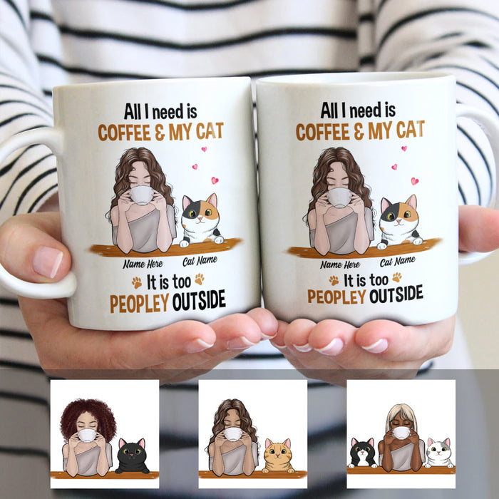 Personalized Cat Mom Coffee Too Peopley Mug FB262 81O34 1