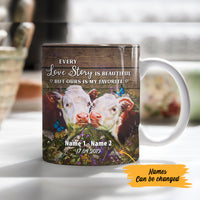 Personalized Cow Couple My Favorite Mug SB151 26O57 thumb 1