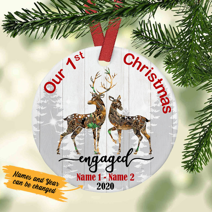 Personalized Deer Hunting Couple Christmas  Ornament SB92 65O58 1