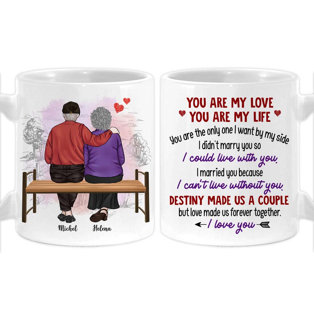 Personalized Couple Gift You Are My Love You Are My Life Mug 31267 Primary Mockup
