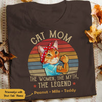 Personalized Cat Mom T Shirt JN133 67O58 thumb 1
