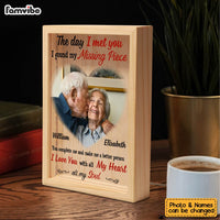 Personalized Couples Gift Upload Photo The Day I Met You Picture Frame Light Box 31298 thumb 1