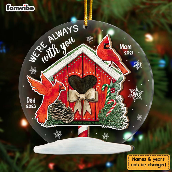 Personalized Memorial Cardinal Gift I Am Always With You 2 Layered Mix Ornament 29999 1