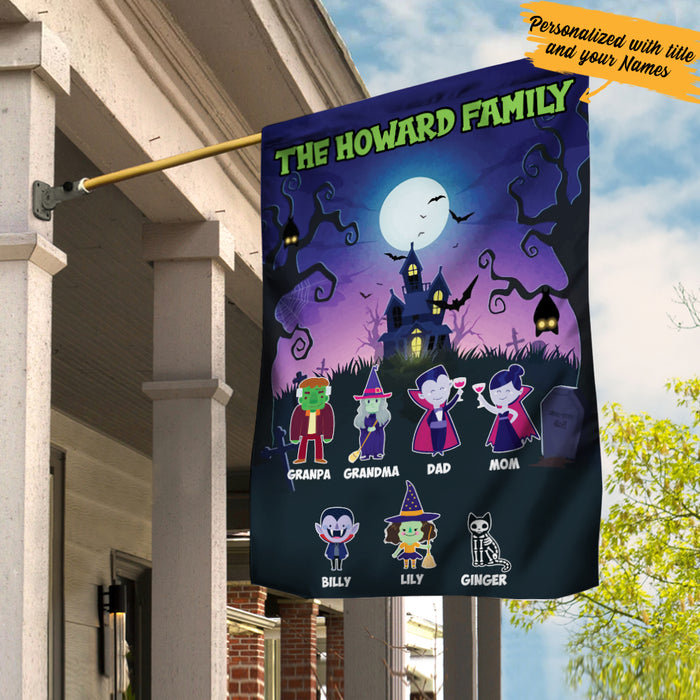 Personalized Family Halloween Flag JL153 73O57 1
